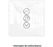 MOES WiFi RF433 Smart 2.5D Arc Glass Touch Curtain Switch for Roller Blinds Shutters Smart Life/Tuya APP Works Alexa Google Home