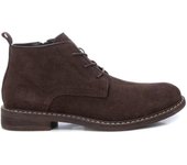 Carmela 161939 Botines con cordones para hombre en marrón de piel