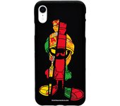 Funda original compatible con iPhone XR Negro con un diseño de Marvin Sliced
