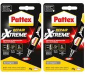 Pack de 2 Pattex Repair Extreme, pegamento multiusos que no contrae, pegamento resistente a las vibraciones, pegamento extrafuerte para interiores y exteriores, 1 x 20 g, tubo