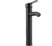 Grifo Monomando de lavabo Negro de Maple inoxidable Grifo de fregadero de lavabo frío Alto DE UNA Manija para Inodoro de baño
