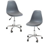 Pack 2 Sillas Dami Office - Gris oscuro