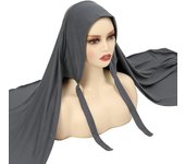 Malay  Hijab Scarf With Bandage Non-Slip Muslim Women Breathable Islam Long Shawl Headband Fashion Turban Headwrap