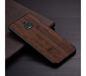Case for Xiaomi Redmi Note 9 pro 9S 10 Lite 10 funda bamboo wood pattern Leather new phone cover Luxury coque  for Note 9 case