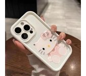 Sanrio Hello Kitty Makeup Mirror Phone Case For iPhone 16 15 14 13 11 12 ProMax XR XS MAX 7 8 Plus MINI Cute Cover Y2K Pink Girl