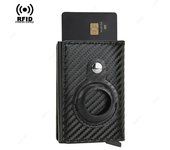 Men Wallet for Airtag Card Holder ID Bank Credit Cardholder Anti-theft Minimalist Metal Wallets Air Tag Male Aluminium Card Case
