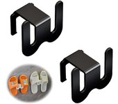 Zapatero de pared de plástico, versátil organizador de zapatos, autoadhesivo, para colgar en la pared, con cinta adhesiva.