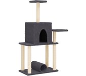 VidaXL Rascador para gatos con postes de sisal 122 cm
