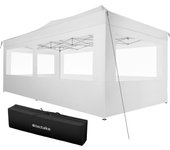 Tectake - Carpa VIOLA 3 x 6 m con 4 paneles laterales, Estructura resistente y ligera, Regulable en cuatro alturas, Cuatro paneles laterales con ventanas
