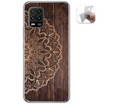 Tumundosmartphone Funda Gel Tpu para Xiaomi Mi 10 Lite diseño Madera 06 Dibujos