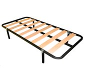 Somier 90x180 cm de Tubo acerado 30x30 mm con Refuerzo Central láminas de chopo (con 4 Patas)