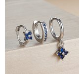 3PCS New Design Multicolor Crystal Hoop Earrings Set For Women Zircon 18K Gold Plated Circle Huggie Earring Piercing Jewelry