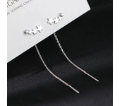 New Fashion Leaf Earrings For Women Exquisite Mini Set Hypoallergenic Wedding Silver Color Earring Jewelry Pendant Gifts
