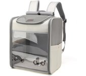 Mochipa para Gatos, mochipa para transportar mascotas, ideal para Gatos y Perros Pequeños, Con Correa de seuridea interior, ideal para Viajes (GRIs)