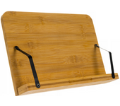 Soporte de Libro para Lectura, Tablet, Atril de Madera Bambú Ajustable en Altura con 6 Posiciones Inclinable Plegable Sujetalibros recetas de cocina