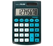 Milan Blíster Calculadora Pocket Negra de 8 Dígitos de Longitud con Funda