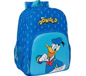 SAFTA - MOCHILA ADAPT.CARRO DONALD INFANTIL - Mochila con Asas Ajustables y Espalda Ergonomica - Mochila con Compartimientos con Cremallera - Mochila Diseño Único y Licencia Oficial By DONALD INFANTIL