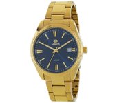 Reloj Marea Hombre B41376/6 - Mov. Japonés, 40mm, Metal Dorado, Azul