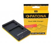 PATONA Dual Quick-cargador compatible con Sony NP-FZ100 A7 III A7M3 Alpha 7 III A7 R III A7RM3 Alpha 7 R III incl. USB-C cable