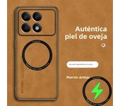 Leather Case For POCO X7 Pro X6/F6/M6 Pro 4G 5G C75 C65 C61 Xiaomi 15 Pro 14/T Pro Ultra Magnetic Magsafe Wireless Charge Cases