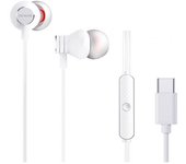 Auriculares Intrauditivos Aiwa ESTM-50USB-C/WT/ con Micrófono/ USB Tipo-C/ Blanco