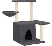 Rascador para Gatos with postes de isal gris obscura 83 cm