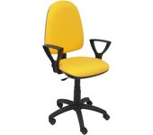 Silla de Oficina Ergonómica Piqueras Y Crespo con Brazos y Tejido BALI Amarillo