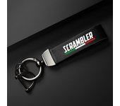 For Ducati Scrambler 400 800 1100 Accessories High-Grade leather Motorcycle Keychain Holder Keyring