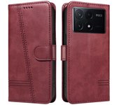 For POCO X6 Pro Luxury Card Insert Leather Case For POCO M6 X5 F6 F5 M4 M3 X3 Pro F4 X4 X3 GT M5S F3 Flip Wallet Phone Case