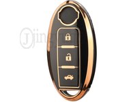 jingyuqin 3Buttons TPU For Nissan Qashqai Pathfinder Versa Tidda Murano Rogue X-Trail Protector Auto Accessories Car Key Case