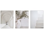 Set de 3 cuadros calidad premium con marco de madera - 30x40 cm o 50x70 cm - POSTER LAB