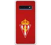 Funda original compatible con Samsung Galaxy S10 Plus - Sporting escudo bordado sobre rojo