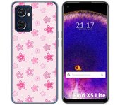 Funda Silicona para Oppo Find X5 Lite 5G diseño Flores Dibujos
