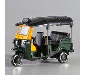 India Tuk Tuk Taxi Tricycle 1:43 Scale Metal Alloy Classic Bangkok Tricycle Taxi Car Model Toy Diecast Vehicles Toys For Collect