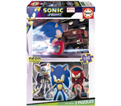 Puzzle 2x100 piezas Sonic Neon (Educa 19629)