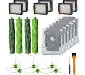 Lote de 20 Piezas de Repuesto para Irobot Roomba I7 I7 +, Incluye 2 Filtros HEPA