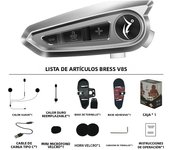 1/2x Music Interphone Bluetooth 5.3 Motorcycle Helmet Intercom Headset Waterproof 1000m Intercomunicador Speaker Earphone