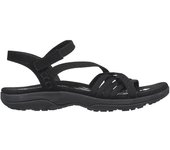 Skechers Reggae Slim - Summer Sandalias deportivas para mujer negras en textil 86349
