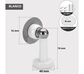 KAK Stainless Steel Magnetic Doorstop Non-Punch Wind-Proof Door Stopper Wall Mounted Floor Mounted Door Holder Door Hardware