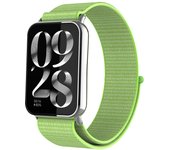 Suitable for Xiaomi bracelet 9 pro strap, nylon strap, Velcro loop strap, metal connector For miband 8 pro replacement strap