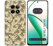 Tumundosmartphone Funda Silicona para Realme 12 5G / 12x 5G diseño Sand Camuflaje Dibujos