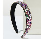 European and American Cross-border Headband Trend Baroque Color Simple Full Diamond Hair Accessory Fashionable Outdoor Headband