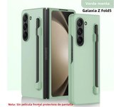 Luxury Skin Feel Slim Case for Samsung Galaxy Z Fold 6 5 4 Stylus Pen Slot Holder Plastic Fold Shockproof Protection Hard Cover