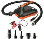 Bomba de aire eléctrica para barco SUP, dispositivo inteligente de doble etapa para tabla de Paddle al aire libre, 12V, 16/20 PSI bomba de aire eléctrica SUP