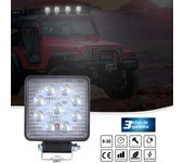 1 PCS/2 PCS, 9 bulbs or 16 bulbs, Round/Square Car Work Light, fit for cars, 4x4, trucks, tractors, trailers, golf carts, etc.