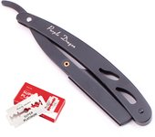 Men Straight Barber Razor Add 10 Blades Razor Edge Steel Folding Shaving Knife Hair Removal Tools Shaving Razor With Blade Z6102