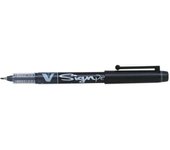 Pilot rotulador de punta fina v-sign pen - punta fina de 2mm - trazo de 0.6mm - color negro (12 uds)