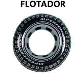 Flotador Grande hinchable de adulto. modelo rueda. color negro, MEDIDAS 91cm/114CM,intex,fespu