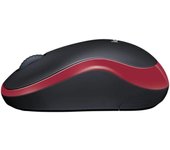 Ratón Inalámbrico Logitech M185 910-002240/ Hasta 1000 DPI/ Rojo