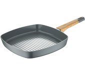 San Ignacio Sartén Asadora Earth Grey SG-6754 Gris Aluminio 28 x 28 cm